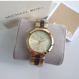Michael Kors Garner Multifunction Gold Dial Two Tone Steel Strap Watch For Women - MK6471 Authentic Buy Shop Now
