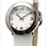 Marc Jacobs Blade White Dial White Leather Strap Watch for Women - MBM1223 Authentic Buy Shop Now