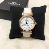 Coach Madison White Dial White Leather Strap Watch for Women - 14502408 Authentic Buy Shop Now