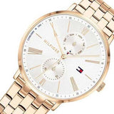 Tommy Hilfiger Jenna Quartz White Dial Rose Gold Steel Strap Watch for Women - 1782070 Authentic Buy Shop Now