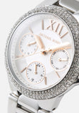 Michael Kors Camille Chronograph White Dial Silver Steel Strap Watch For Women - MK7198 Authentic Buy Shop Now