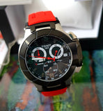 Tissot T Race Chronograph Black Dial Red Rubber Strap Watch for Men - T048.417.27.057.01 Authentic Buy Shop Now
