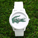 Lacoste 12.12 White Dial White Silicone Strap Watch for Men - 2011039 Authentic Buy Shop Now