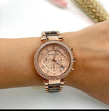 Michael Kors Parker Rose Gold Dial Two Tone Steel Strap Watch for Women - MK5538 Authentic Buy Shop Now