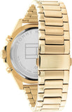 Tommy Hilfiger Larson Chronograph Black Dial Gold Steel Strap Watch For Men - 1791919 Authentic Buy Shop Now