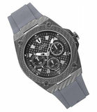 Guess Legacy Grey Dial Grey Silicone Strap Watch For Men - W1048G1 Authentic Buy Shop Now