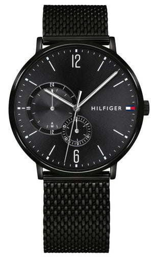 Tommy Hilfiger Brooklyn Black Dial Black Mesh Bracelet Watch for Men - 1791507 Authentic Buy Shop Now