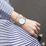 Daniel Wellington Petite Sterling White Dial Silver Mesh Bracelet Watch For Women - DW00100164 Authentic Buy Shop Now