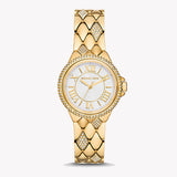 Michael Kors Camile Analog White Dial Gold Steel Strap Watch for Women - MK4801 Authentic Buy Shop Now