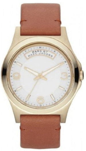 Marc Jacobs Baby Dave White Dial Brown Leather Strap Watch for Women - MBM1261 Authentic Buy Shop Now