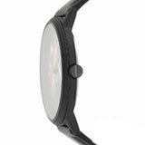 Armani Exchange Cayde Analog Black Dial Black Leather Strap Watch For Men - AX7120 Authentic Buy Shop Now