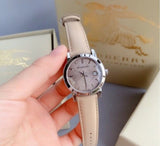 Burberry The City Beige Dial Beige Leather Strap Watch for Women - BU9207 Authentic Buy Shop Now