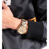 Guess Queen Quartz Gold Dial Gold Steel Strap Watch For Men - GW0497G2 Authentic Buy Shop Now