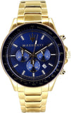 Maserati SFIDA Analog Blue Dial Gold Stainless Steel Watch For Men - R8873640008 Authentic Buy Shop Now