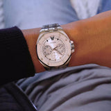 Guess Analog Quartz Silver Dial Silver Steel Strap Watch For Men - U0377G1 Authentic Buy Shop Now