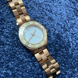 Marc Jacobs Amy White Dial Gold Steel Strap Watch for Women - MBM3051 Authentic Buy Shop Now