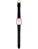 Emporio Armani Gioia Quartz Mother of Pearl Dial Black Leather Strap Watch For Women - AR11390 Authentic Buy Shop Now