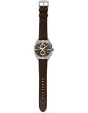 Emporio Armani Claudio Chronograph Brown Dial Brown Leather Strap Watch For Men - AR11482 Authentic Buy Shop Now