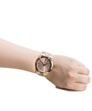 Michael Kors Slim Runway Rose Gold Dial Two Tone Steel Strap Watch for Women - MK4294 Authentic Buy Shop Now
