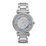 Michael Kors Caitlin Crystal Dial Silver Steel Strap Watch for Women - MK3331 Authentic Buy Shop Now