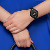 Michael Kors Slim Runway Black Dial Black Steel Strap Watch for Women - MK3317 Authentic Buy Shop Now