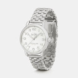 Coach Delancey Classic White Dial Silver Steel Strap Watch for Women - 14502260 Authentic Buy Shop Now