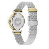 Emporio Armani Gianni T Bar Mother of Pearl Dial Silver Mesh Bracelet Watch For Women - AR2068 Authentic Buy Shop Now