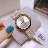 Michael Kors Delray Rose Gold Dial Pink Steel Strap Watch for Women - MK4316 Authentic Buy Shop Now