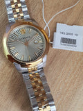 Versace V-Urban Quartz Silver Dial Two Tone Steel Strap Watch for Men - VELQ00519 Authentic Buy Shop Now