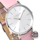 Coach Perry Mother of Pearl Pink Dial Pink Leather Strap Watch for Women - 14503244 Authentic Buy Shop Now