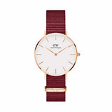 Daniel Wellington Petite Roselyn White Dial Red Nylon Strap Watch For Women - DW00100291 Authentic Buy Shop Now