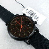 Emporio Armani Luigi Chronograph Black Dial Black Rubber Strap Watch For Men - AR11024 Authentic Buy Shop Now