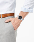 Movado Esperanza 39mm Black Dial Silver Steel Strap Watch For Men - 0607057 Authentic Buy Shop Now