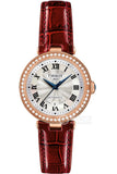 Tissot Bellissima Small Lady Diamonds Silver Dial Brown Leather Strap Watch For Women - T126.207.66.113.00 Authentic Buy Shop Now