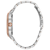 Bulova Crystal Collection Silver Dial Two Tone Steel Strap Watch for Women - 98N100 Authentic Buy Shop Now