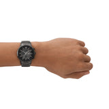 Emporio Armani Analog Chronograph Black Dial Black Steel Strap Watch For Men - AR11531 Authentic Buy Shop Now