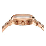 Michael Kors Runway Chronograph Rose Gold Dial Rose Gold Steel Strap Watch For Women - MK7324 Authentic Buy Shop Now