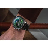 Breitling Navitimer B01 Chronograph 46 Green Dial Black Leather Strap Watch for Men - AB0137241L1P1 Authentic Buy Shop Now