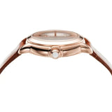 Emporio Armani Mia Quartz Silver Dial Brown Leather Strap Watch For Women - AR11525 Authentic Buy Shop Now