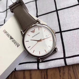 Emporio Armani Herren White Dial Brown Leather Strap Watch For Men - AR11103 Authentic Buy Shop Now