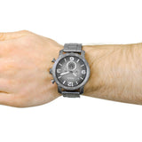 Fossil Nate Chronograph Gunmetal Dial Grey Steel Strap Watch for Men - JR1437 Authentic Buy Shop Now