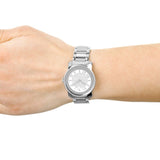Movado Bold Crystal Pave Silver Dial Silver Steel Strap Watch for Women - 3600254 Authentic Buy Shop Now