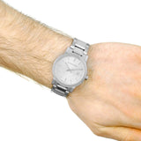 Burberry The City White Dial Silver Steel Strap Watch for Women - BU9144 Authentic Buy Shop Now