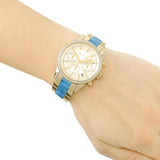 Michael Kors Ritz Gold Dial Two Tone Steel Strap Watch for Women - MK6328 Authentic Buy Shop Now