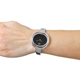 Calvin Klein Impetuous Black Dial Silver Steel Strap Watch for Women - K4F2N111 Authentic Buy Shop Now