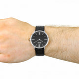 Hugo Boss Jackson Black Dial Black Leather Strap Watch for Men - 1513369 Authentic Buy Shop Now