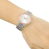 Michael Kors Mini Slim Runway Silver Dial Silver Steel Strap Watch for Women - MK3514 Authentic Buy Shop Now