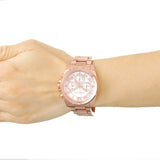 Michael Kors Brecken Chronograph Quartz Rose Gold Dial Rose Gold Steel Strap Watch For Women - MK6367 Authentic Buy Shop Now