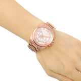 Michael Kors Brecken Chronograph Quartz Rose Gold Dial Rose Gold Steel Strap Watch For Women - MK6367 Authentic Buy Shop Now