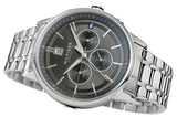 Tommy Hilfiger Kyle Chronograph Grey Dial Silver Steel Strap Watch for Men - 1791632 Authentic Buy Shop Now